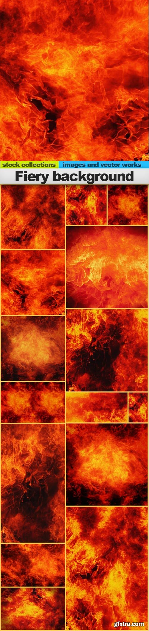 Fiery background, 15 x UHQ JPEG