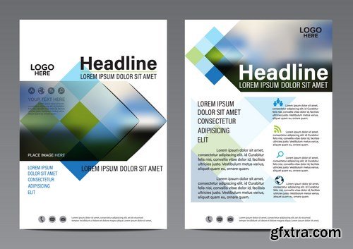 Corporate Templates of Brochures 9 - 25xEPS