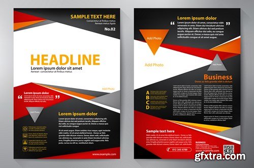 Corporate Templates of Brochures 9 - 25xEPS