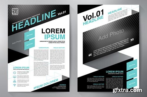 Corporate Templates of Brochures 9 - 25xEPS