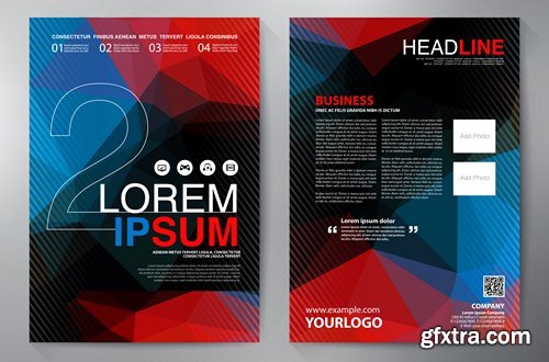 Corporate Templates of Brochures 9 - 25xEPS