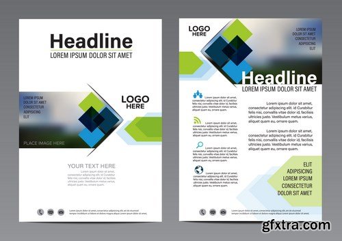 Corporate Templates of Brochures 9 - 25xEPS