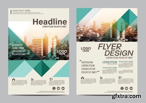 Corporate Templates of Brochures 9 - 25xEPS