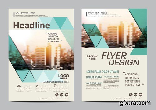 Corporate Templates of Brochures 9 - 25xEPS