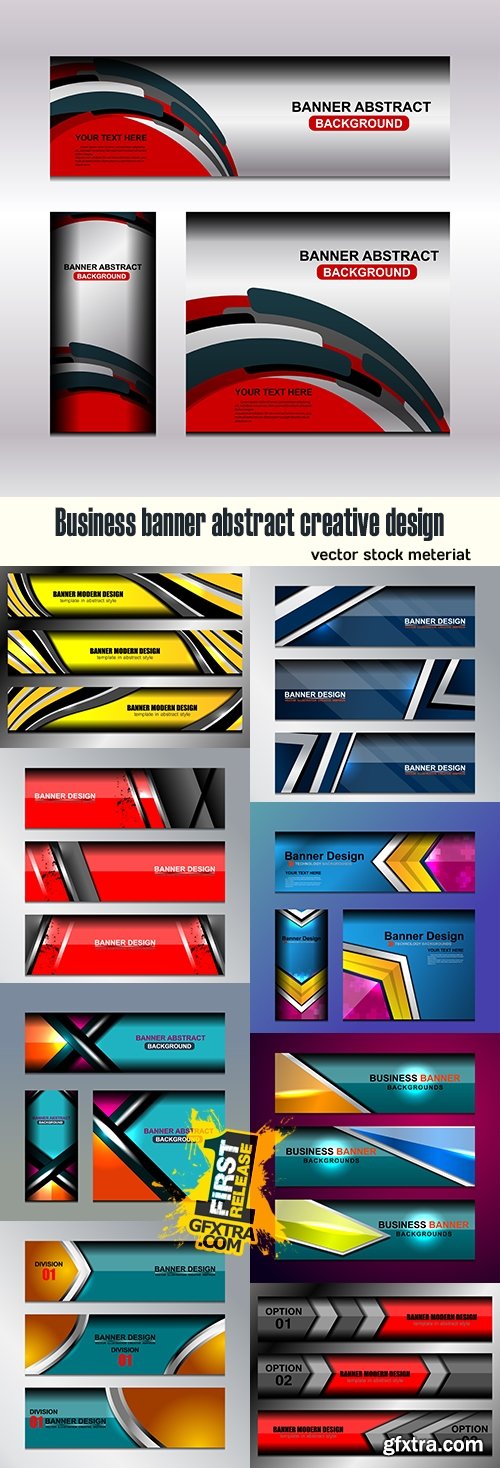 Business banner abstract creative design