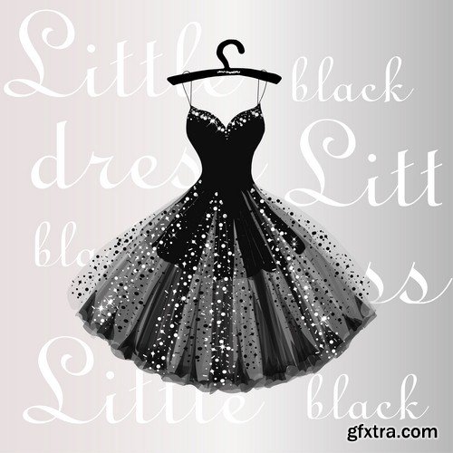 Black dress - 5 EPS