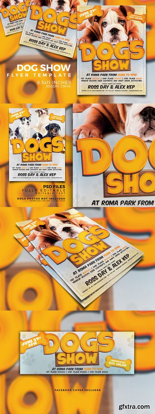 CM - Dog Show Flyer Template 730684