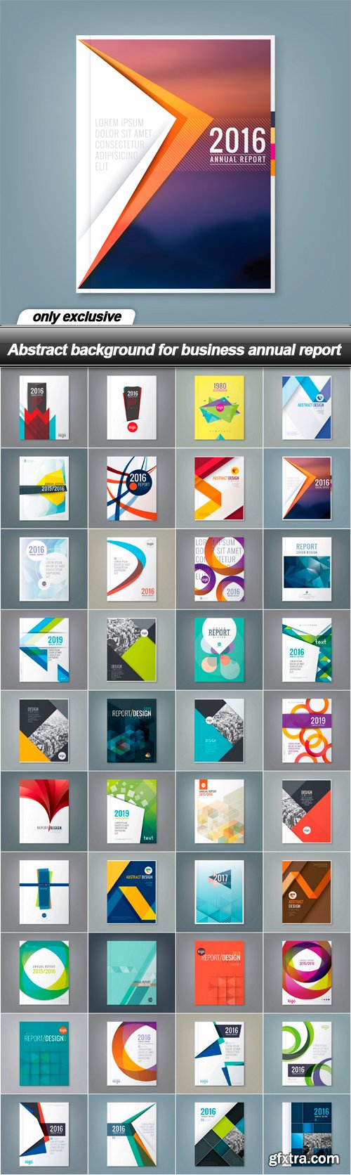 Abstract background for business annual report - 40 EPS