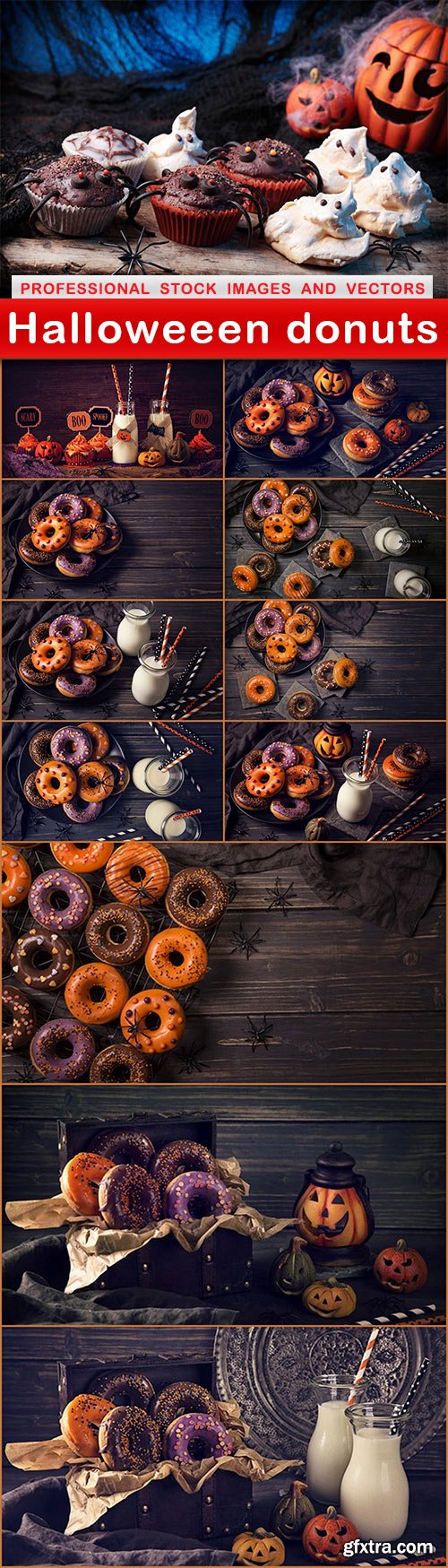 Halloweeen donuts - 12 UHQ JPEG