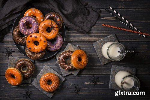 Halloweeen donuts - 12 UHQ JPEG