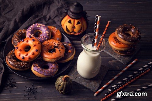 Halloweeen donuts - 12 UHQ JPEG