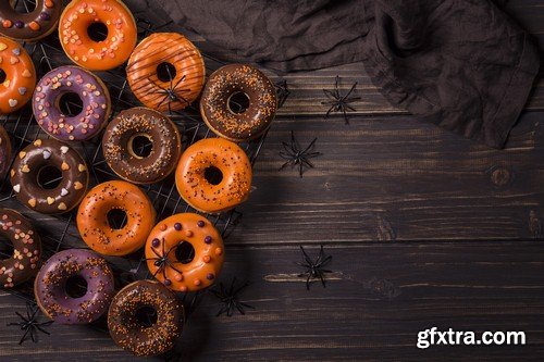 Halloweeen donuts - 12 UHQ JPEG