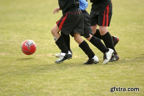 Collection of child adolescent children playing football ball soccer field 25 HQ Jpeg