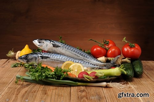 Collection of mackerel smoked fish dish meal food 25 HQ Jpeg