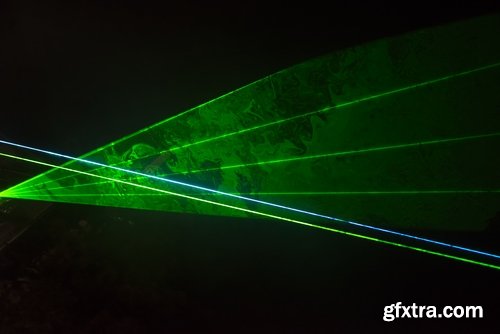 Collection of the laser beam light effect illumination 25 HQ Jpeg