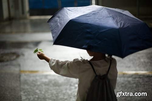 Collection of rain water wet asphalt autumn umbrella splashes 25 HQ Jpeg