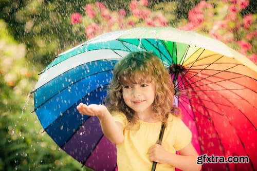 Collection of rain water wet asphalt autumn umbrella splashes 25 HQ Jpeg