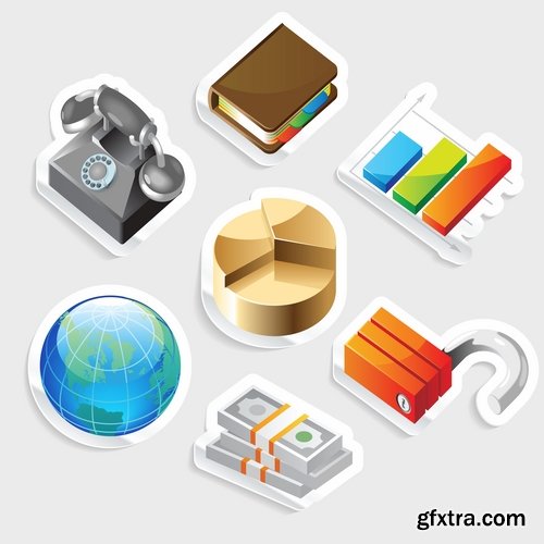 Collection logo icon web design element site 6-25 EPS