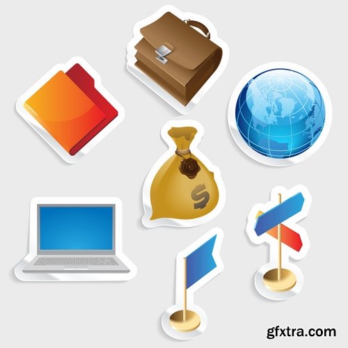 Collection logo icon web design element site 6-25 EPS