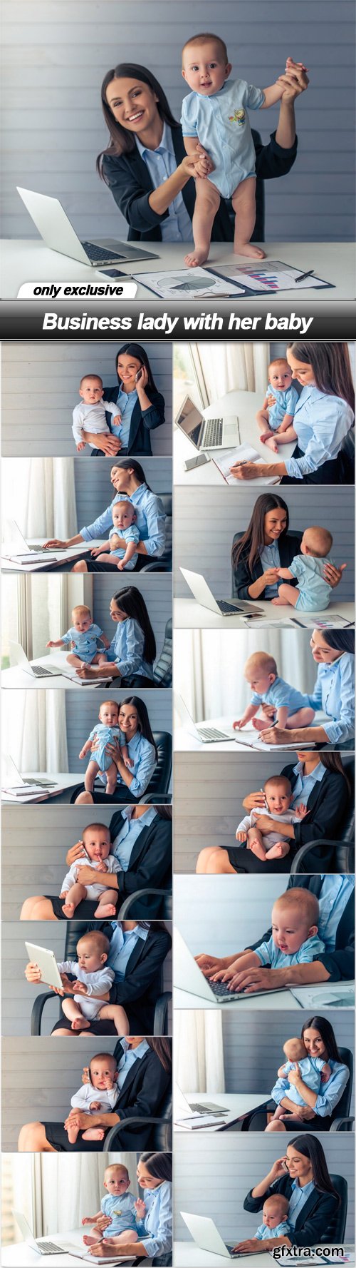 Business lady with her baby - 16 UHQ JPEG