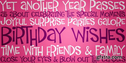 Birthday Wish PB Font