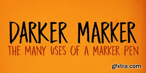 Darker Marker Font Family - 2 Fonts