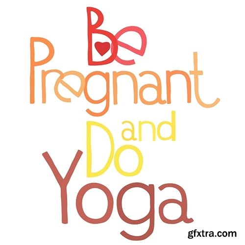 Template of Banner for advertising pregnant yoga