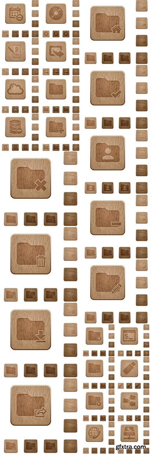 Wooden buttons