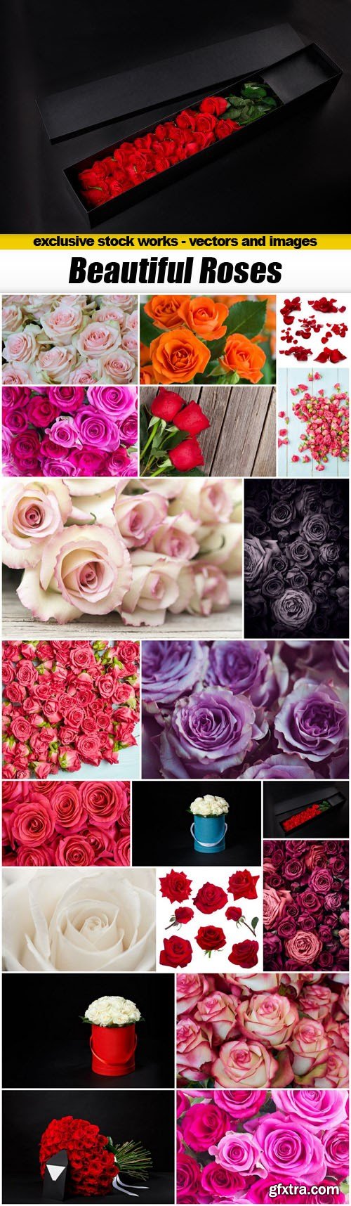 Beautiful Roses - 20xUHQ JPEG