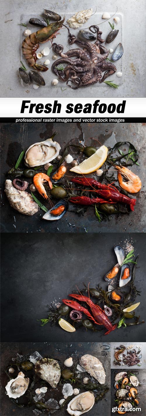 Fresh seafood - 5 UHQ JPEG