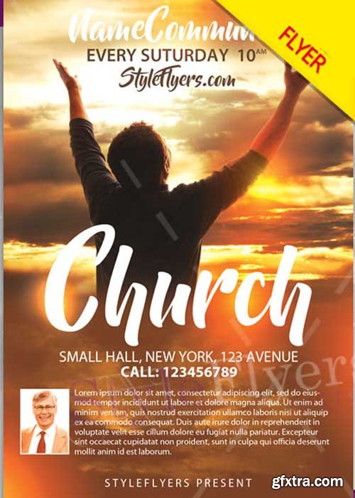 Church PSD V12 Flyer Template