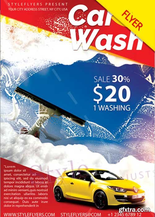 Car Wash PSD V13 Flyer Template