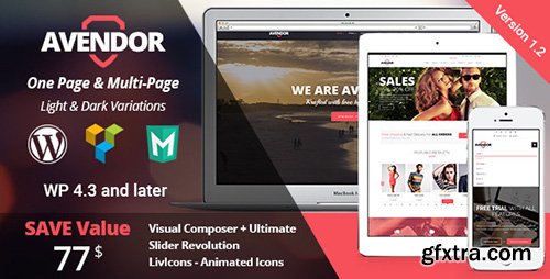 ThemeForest - AVENDOR v1.2.0 - WordPress Responsive Multi-purpose Theme - 10663170