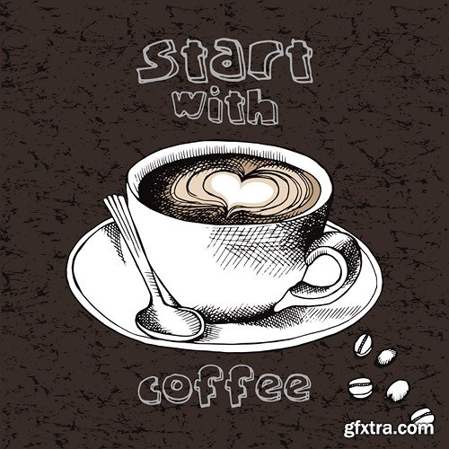 Coffee vector, 10 х EPS