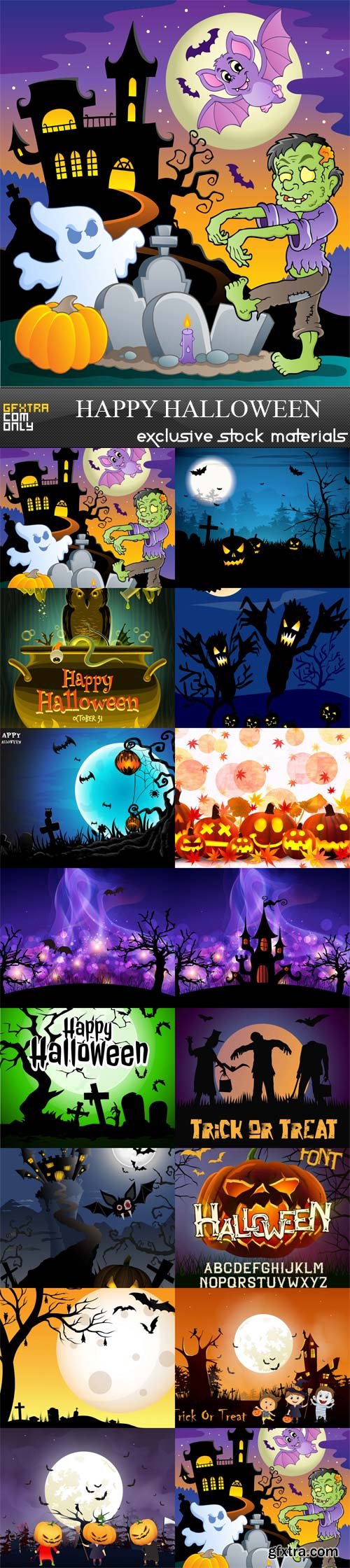 Happy Halloween, 15 х EPS