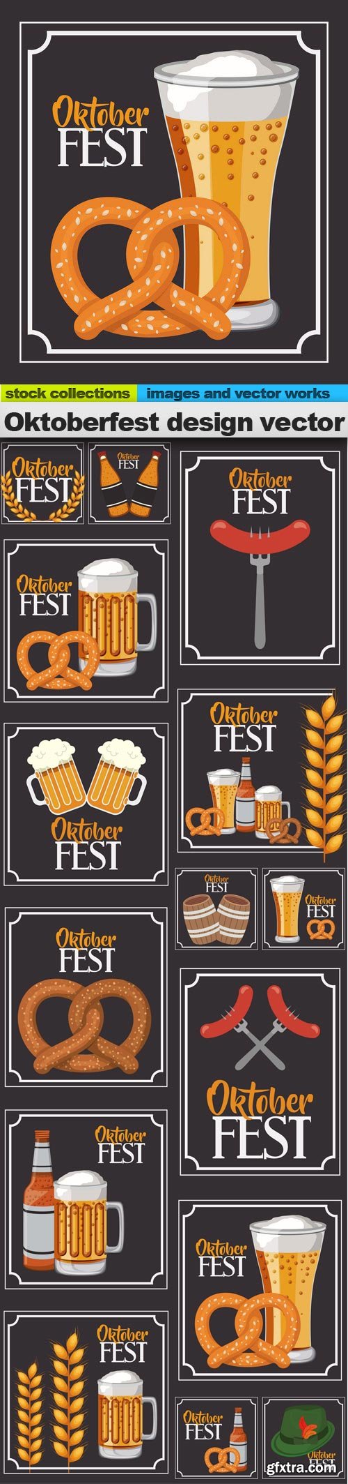 Oktoberfest design vector, 15 x EPS