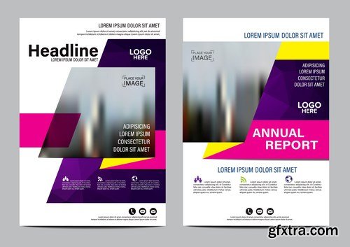 Corporate Templates of Brochures 10 - 25xEPS