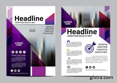 Corporate Templates of Brochures 10 - 25xEPS