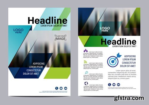 Corporate Templates of Brochures 10 - 25xEPS