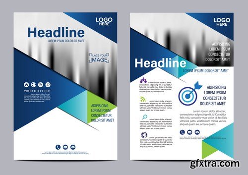 Corporate Templates of Brochures 10 - 25xEPS