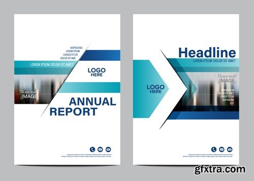 Corporate Templates of Brochures 10 - 25xEPS