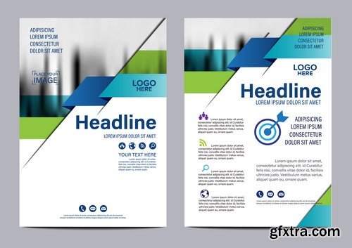 Corporate Templates of Brochures 10 - 25xEPS