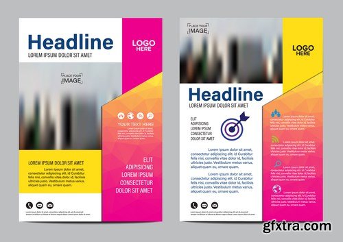 Corporate Templates of Brochures 10 - 25xEPS