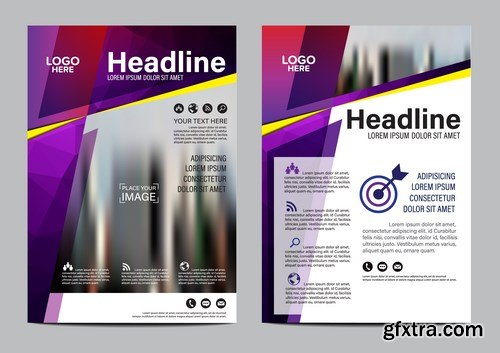 Corporate Templates of Brochures 10 - 25xEPS