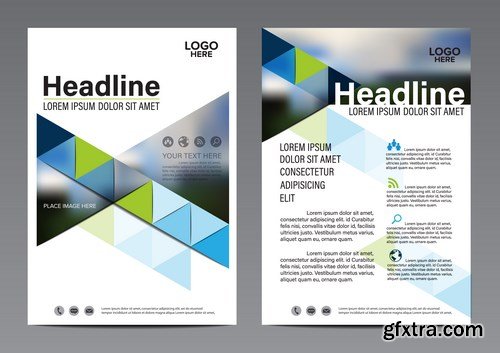 Corporate Templates of Brochures 10 - 25xEPS