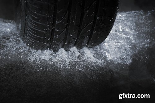 Collection of rain water wheel car winter tire tread pattern rubber tire 25 HQ Jpeg