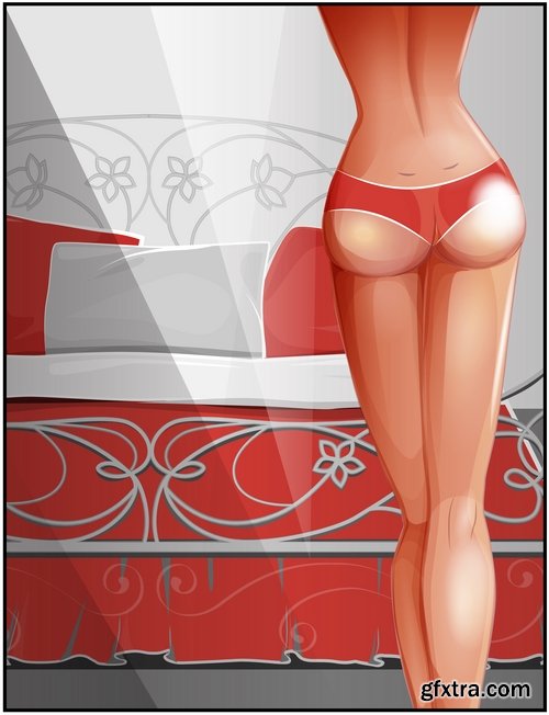 Collection of woman girl underwear vector image 25 EPS