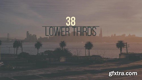 38 Lower Thirds - After Effects Template