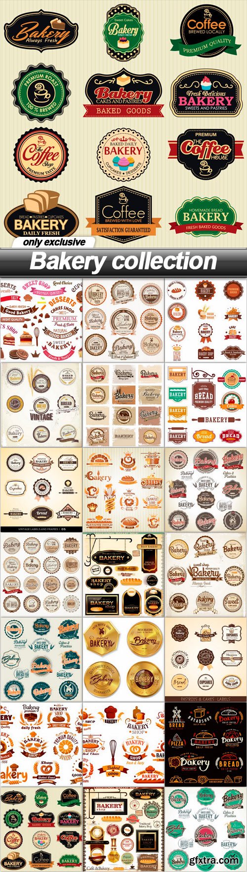 Bakery collection - 21 EPS