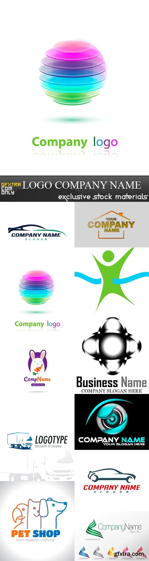 Logo Company Name - 11 x JPEGs